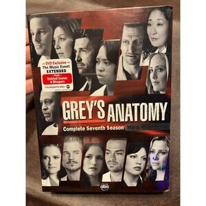 Grey's Anatomy: The Complete‎ Seventh Season DVD Set Music Event Extended New